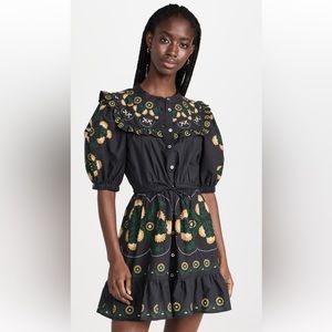 Sea “Perle Print Puff Sleeve Dress”